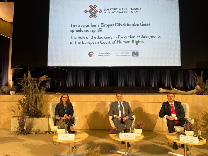The issues of strengthening the rule of law were discussed during the conference "The role of the judicial system in implementing the decisions of the European Court of Human Rights" held in Riga